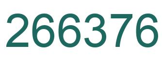 Number 266376 green image