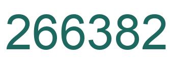 Number 266382 green image