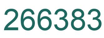 Number 266383 green image