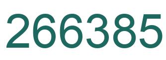 Number 266385 green image