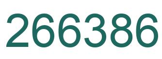 Number 266386 green image