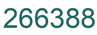 Number 266388 green image