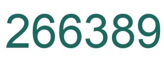 Number 266389 green image