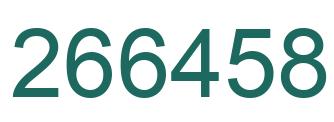 Number 266458 green image