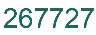 Number 267727 green image
