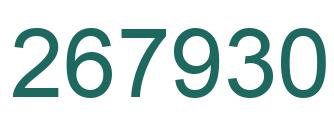 Number 267930 green image