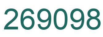 Number 269098 green image