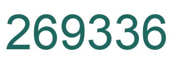 Number 269336 green image