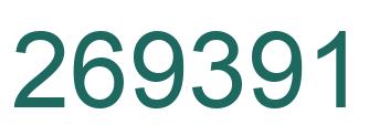 Number 269391 green image