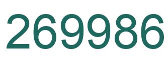 Number 269986 green image