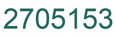 Número 2705153 imagen verde