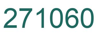 Number 271060 green image