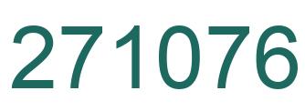 Number 271076 green image
