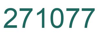 Number 271077 green image