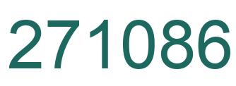 Number 271086 green image