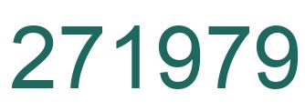 Number 271979 green image