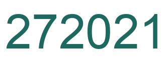 Number 272021 green image