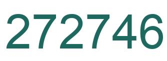 Number 272746 green image