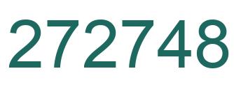 Number 272748 green image