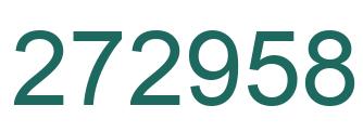 Number 272958 green image