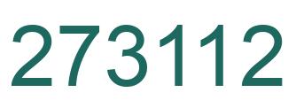 Number 273112 green image