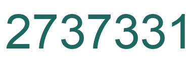 Número 2737331 imagen verde