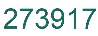 Number 273917 green image