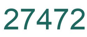 Number 27472 green image
