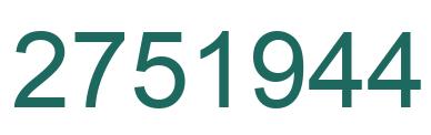 Número 2751944 imagen verde
