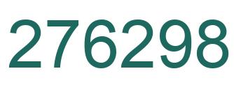 Number 276298 green image