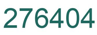 Número 276404 imagen verde