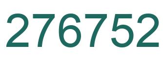 Number 276752 green image