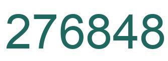 Number 276848 green image