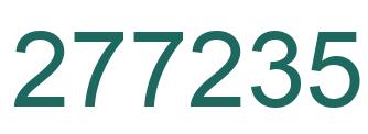 Number 277235 green image