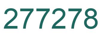 Number 277278 green image