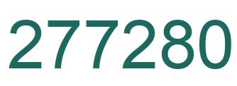 Number 277280 green image