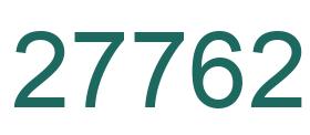 Number 27762 green image