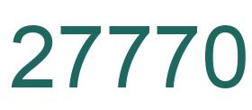 Number 27770 green image