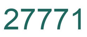 Number 27771 green image