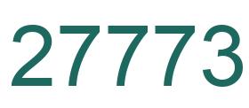 Number 27773 green image