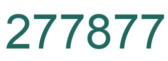 Number 277877 green image