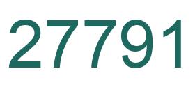 Number 27791 green image