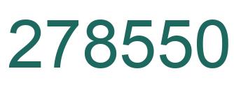 Number 278550 green image