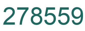 Number 278559 green image