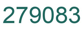 Number 279083 green image