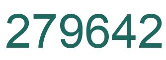 Number 279642 green image