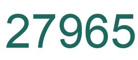 Number 27965 green image