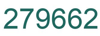 Number 279662 green image