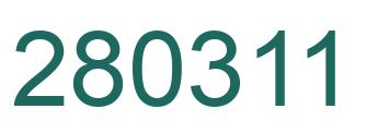 Número 280311 imagen verde