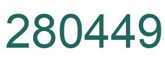 Number 280449 green image